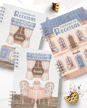 Caderno de receitas Vintage